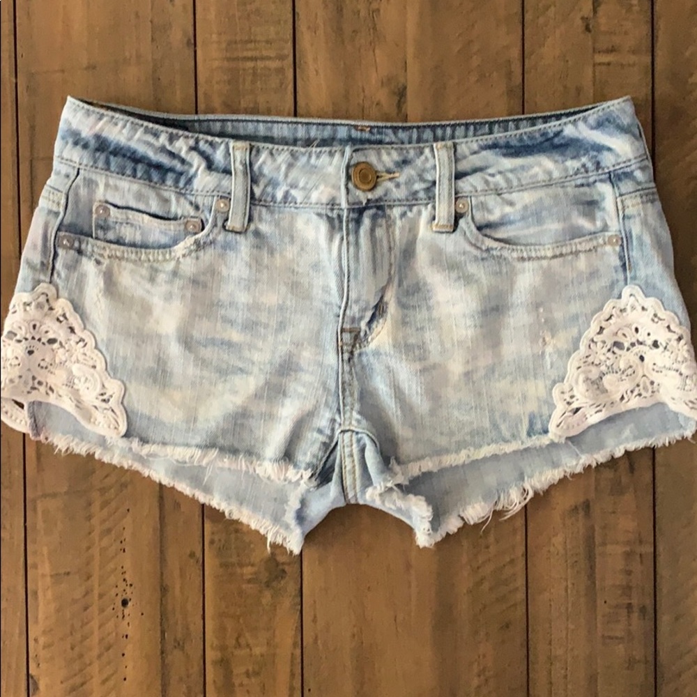 American Eagle Denim & Lace Shorts